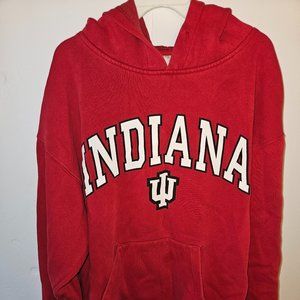 Kids Unisex College Indiana Hoosiers Red Sweatshirt Hoodie Size XL